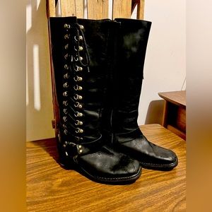 Harley Davidson black leather boots size 9M